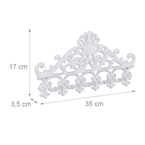 3x Portemanteaux Muraux En Fonte Blanc -Mobilier De Maison 39ecb8903c8a4f99a99ba31528719143