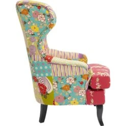 Fauteuil Wing Patchwork -Mobilier De Maison 3ae6e53df2684592a2a7882d98c94488