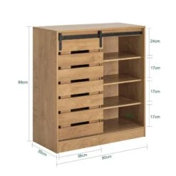 Commode à Chaussures Armoire FSB65-HG -Mobilier De Maison 3bf025a9abab431e933273c498273cd3