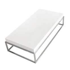 Table Basse En Bois Blanc Et Acier -Mobilier De Maison 3cbd761c0a2e4bd8bf36b898ee00e650