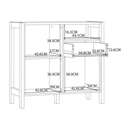 Buffet Moderne 1 Tiroir 2 Portes NORWAY -Mobilier De Maison 3d1be122717548b9b4524f288ea5a406