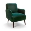 Fauteuil Rétro Velours Vert Forêt -Mobilier De Maison 3d5488f9e0fd46b6a8ba7c45c96b9111