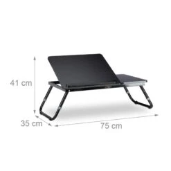 1x Table D'ordinateur Portable Noir -Mobilier De Maison 3d9fe6987df942f79a92edcdf3508e0b