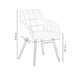 2 Chaises De Salle à Manger Camden -Mobilier De Maison 45292a97147e4b9690391d511444aeb2