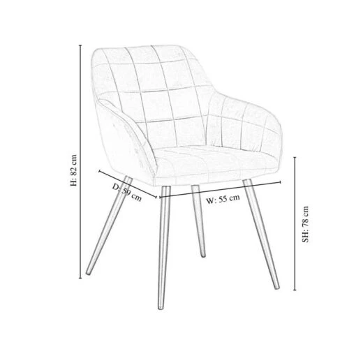 2 Chaises De Salle à Manger Camden -Mobilier De Maison 45292a97147e4b9690391d511444aeb2