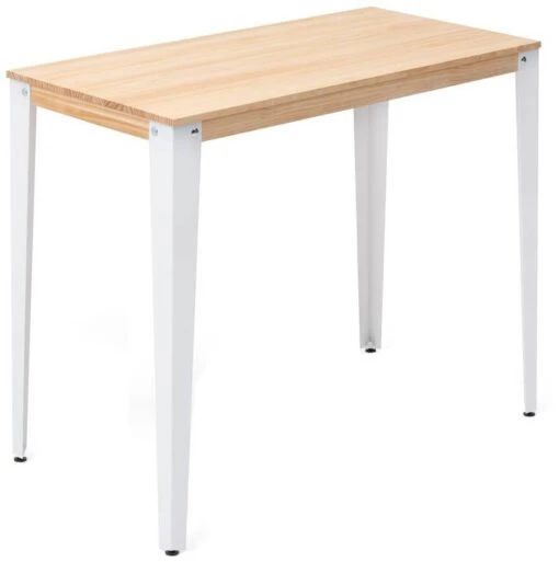 Table Mange Debout Lunds 60X100 BL-NA -Mobilier De Maison 48cbea74466d48e6983d8a74634f4ab1