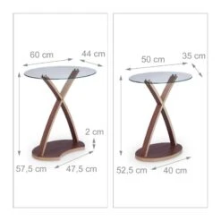 Table D’appoint Ronde Lot De 2 Plateau -Mobilier De Maison 4a5ec27ee3494346ade8c5fa79bcf06b