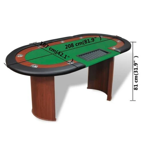 VIDAXL Table De Poker -Mobilier De Maison 4c33fae8305d4a76bde350152b92c75e