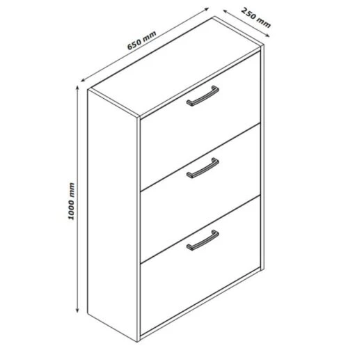 Meuble Chaussures Décor Blanc - TIDY -Mobilier De Maison 4f65ff0e9532458d8a1a1e0c58f27d36