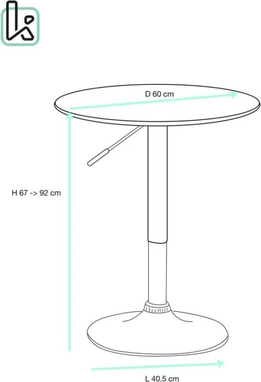 Table Haute Mange Debout SETI -Mobilier De Maison 530904076bff435ca54aac4dc2e3bb19