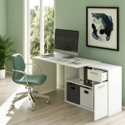 Bureau Robin Blanc -Mobilier De Maison 53135a6498ec4cb485863e7494eb55eb