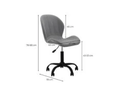 Fauteuil De Bureau BILLY (pieds Noirs) -Mobilier De Maison 5c18467a57ca452b8d64148dc1def9c4