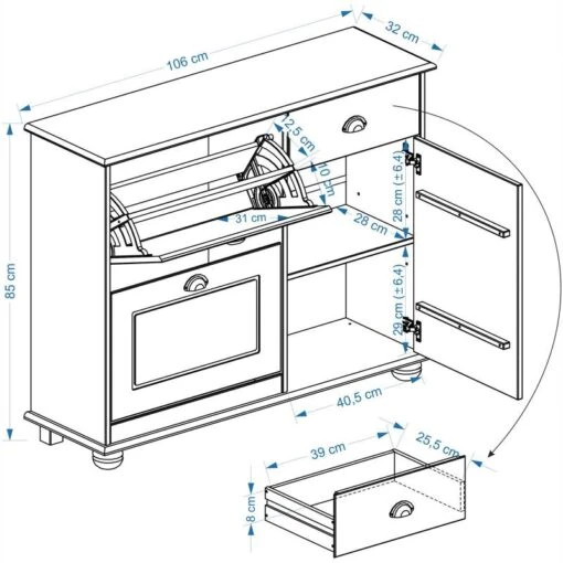 Meuble à Chaussures COLMAR -Mobilier De Maison 607306a0553243bb9b69bd70fbe5f607