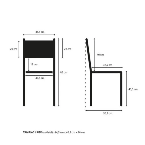 Lot De 4 Chaises Industriel-vintage -Mobilier De Maison 60e3e4eb7c2245deb7790c40f00cab74