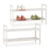 Étagère Chaussures Blanche Empilable X2 -Mobilier De Maison 62448cab6d144dfe96b4fc57c2cc0530