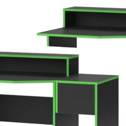 Bureau Ordinateur Kron Noir/Vert Set 7 -Mobilier De Maison 626ce39a8ce54cec9e932ce240e06e9e