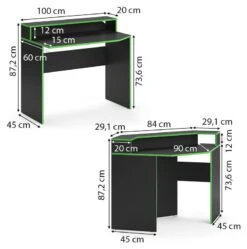 Bureau Ordinateur Kron Noir/vert Set 3 -Mobilier De Maison 6661453fcbbb432982cd05c8139b2183.cropped 54 39 921 929.processed