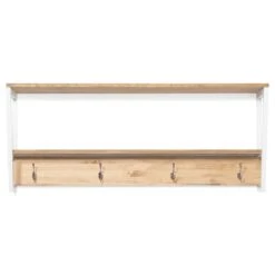 Étagère Polyg. Portemanteau 100cm Blanc -Mobilier De Maison 6671881bd0e244a69b41fa26876b5979 1