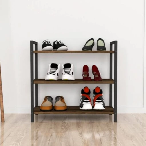 Étagère à Chaussures Sømna à 3 Niveaux -Mobilier De Maison 669a3c2bede746229ad047b004df57a5