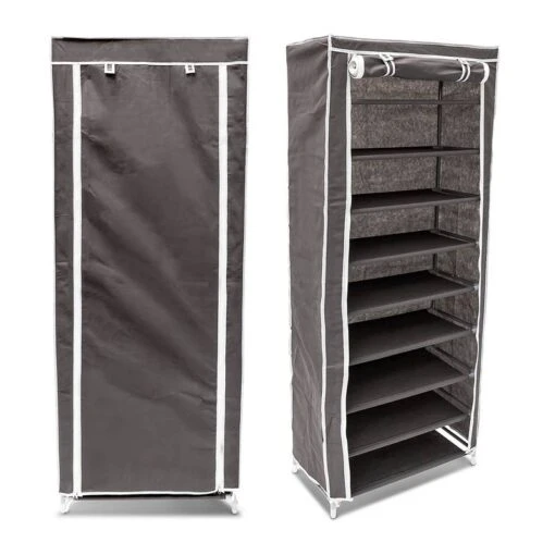 2xArmoire à Chaussures En Tissu Pliante -Mobilier De Maison 687515ed346940599446a14c62b53607