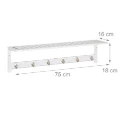 Garde Robe Mural Blanc Avec Supports -Mobilier De Maison 69f85058cbc04dc7ad34a2c6fae99fc4