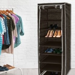 2xArmoire à Chaussures En Tissu Pliante -Mobilier De Maison 6b623ac5021646e29d73a1b1318f1b83 1