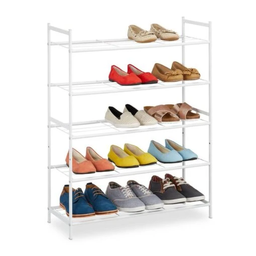 Étagère à Chaussures Empilable 5 Niveaux -Mobilier De Maison 6d23d4a1d13047f5bf39b6bdb6eb9eb0