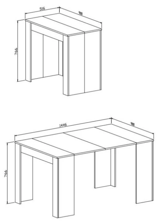 Console Extensible Jusqu'à 140cm Blanc -Mobilier De Maison 6d7272d2ca2648dda65d5afe6b7bf593.cropped 8 4 518 732.processed