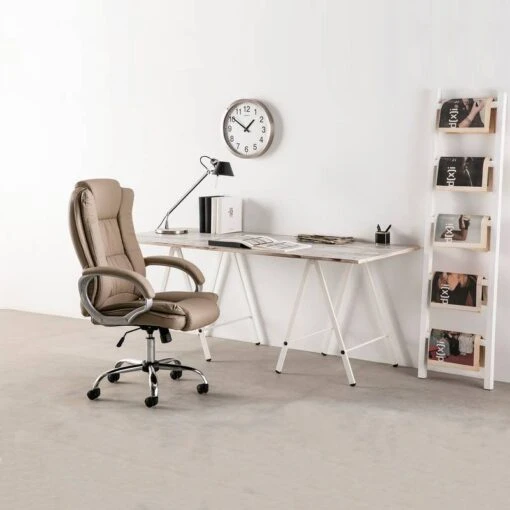 Chaise De Bureau Karen Elevable Blanc -Mobilier De Maison 6e05b0488d1d4388a47e510354ca1639