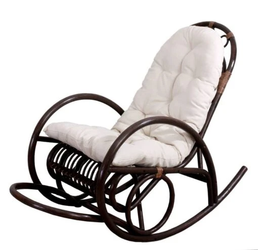 Fauteuil à Bascule HWC-C40 Rotin -Mobilier De Maison 6f4830567aa5425e8d7bccf070d77d06