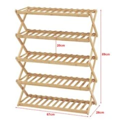 Étagère à Chaussures Pliable Fitzbek -Mobilier De Maison 7000841ff8ac4c259d886528921dde84