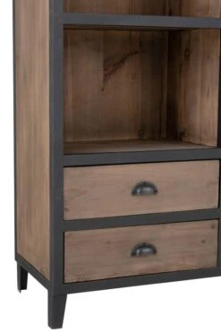 Bibliotheque 12 Cases 6 Tiroirs 216cm -Mobilier De Maison 712a58e85cb64ecba846980143ce9264