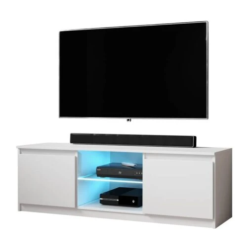 FURNIX Meuble Tv/banc Tv Arenal Sans LED -Mobilier De Maison 7182f2d848c54731bc37923ebf78eefd