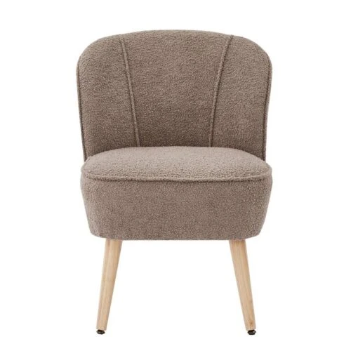 Fauteuil TIVOLI Tissu Bouclette Kaki -Mobilier De Maison 77dadc1fe1924115992bf1b2df483046