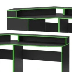 Bureau Ordinateur Kron Noir/vert Set 3 -Mobilier De Maison 786a721e4caf4755a20955b51404a889