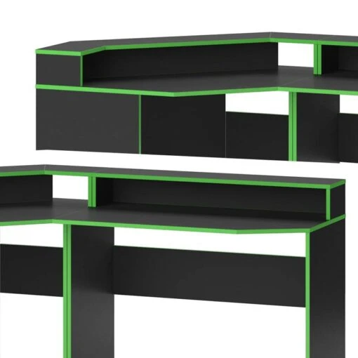 Bureau Ordinateur Kron Noir/vert Set 3 -Mobilier De Maison 786a721e4caf4755a20955b51404a889