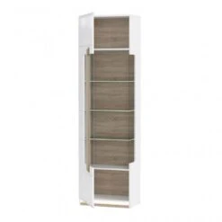 Meuble Vitrine Blanc Décor Bois Clair -Mobilier De Maison 78cbe06a0a3141a9be2a5f5fc4a13af7