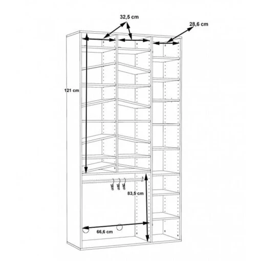 Meuble Chaussures 28 Rangements Miroir -Mobilier De Maison 7b228c26117b49f9ac7bf2163f5ab583