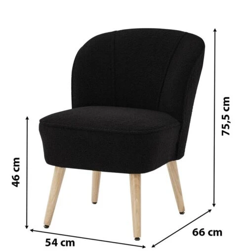 Fauteuil TIVOLI Tissu Bouclette Kaki -Mobilier De Maison 7b93c4e2b1cd43519fbbbeab545f296c