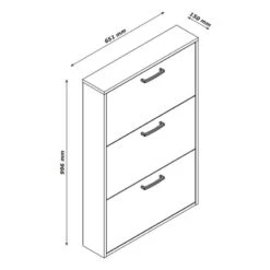 Meuble Chaussures Décor Blanc - TIDY -Mobilier De Maison 7ec6552e5aa04de89fbfd35d8b9c779b