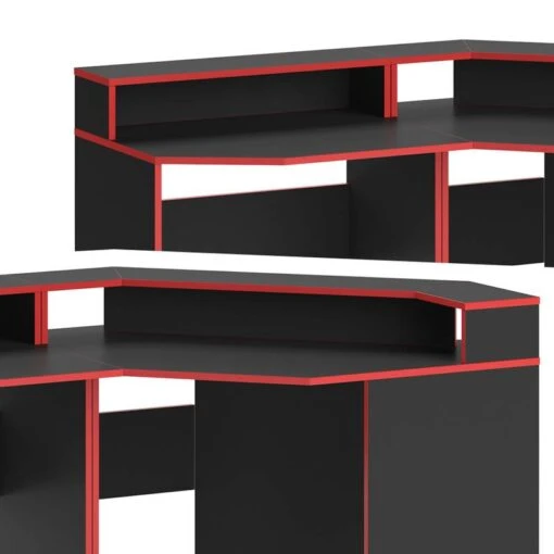 Bureau Ordinateur Kron Noir/rouge Set 5 -Mobilier De Maison 7fbf262c721c49a39668d77d2cd7ed03