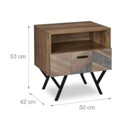 Table D'appoint Au Design Industriel -Mobilier De Maison 8761c13f7d9e4fbfbb630dc22dfa523f