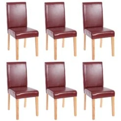 Chaise Littau Simlicuir Lot De 6 -Mobilier De Maison 88d85ff1002642eba541e9701a4c6604