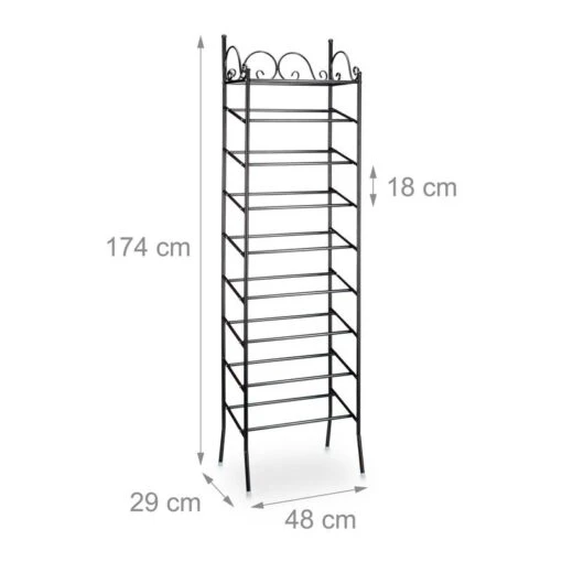 Étagère à Chaussures Métal COUNTRY -Mobilier De Maison 8940b03e00d34ee3889a4da510cfacbe