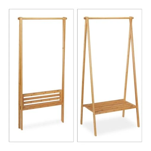 Portant à Vêtements Pliable En Bambou -Mobilier De Maison 8ba0350aa4a144758c547958a18e63c5