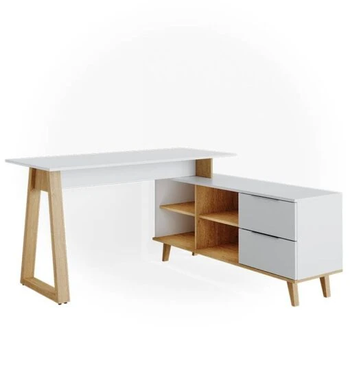 Bureau Neptune XXL Blanc/sonoma -Mobilier De Maison 8dc7c64281fe4a749a6e0d0e53eab45e