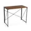 Versa Bureau Pliable En Métal Et Bois Noir -Mobilier De Maison 8e56303616914bd082b3a5256fd139af