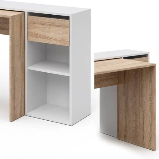 Bureau Ben Blanc/sonoma -Mobilier De Maison 8ee44e4d8d9c432bbff93355bc30d987