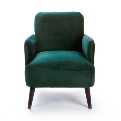 Fauteuil Rétro Velours Vert Forêt -Mobilier De Maison 8f3b3bdf1ccb43ba80255222e4834fbf