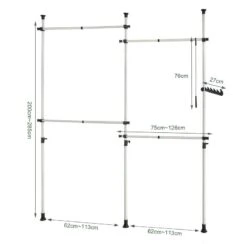 Télescope Porte-manteaux KLS03-SCH -Mobilier De Maison 8ff53e7f6f154582acf93bd8d7a23df5